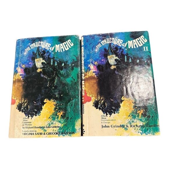 The Structure of Magic 2 Volume Set Grinder And Bandler vintage grannycore - Picture 1 of 16